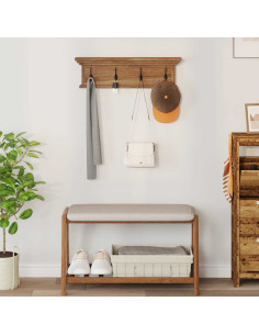Appendiabiti montato a muro Naturale 70 x 10 x 20 cm