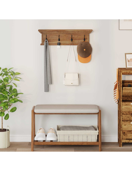 Appendiabiti montato a muro Naturale 70 x 10 x 20 cm