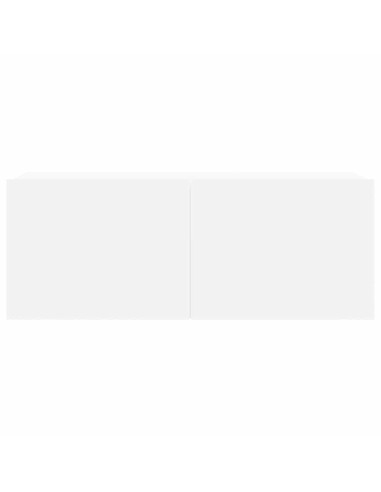 Set di Mobili Porta TV 7 pz Bianco in Legno Multistrato