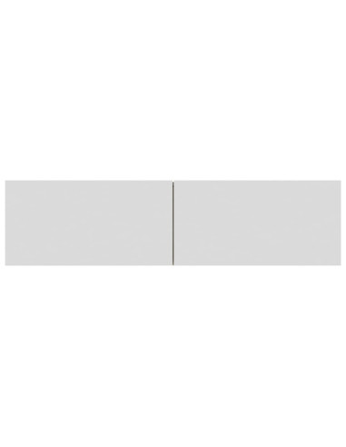 Mobile TV Bianco e Rovere Sonoma 120x30x30 cm Legno Multistrato