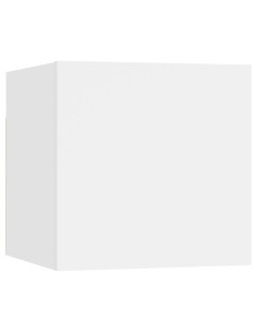 Set Mobili Porta TV 10 pz Bianco in Legno Multistrato