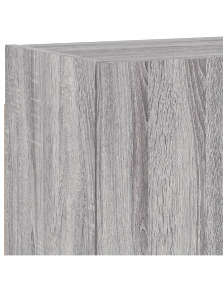Mobili TV a Muro 5pz Grigio Sonoma in Legno Multistrato