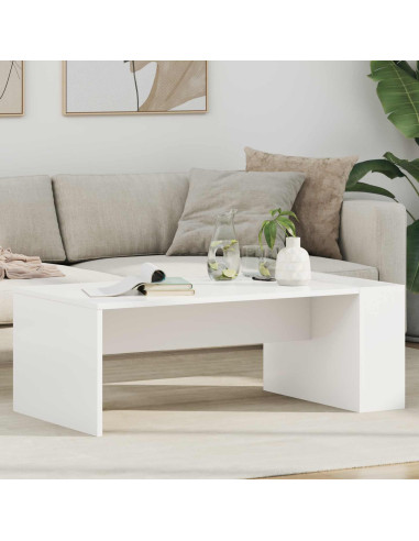 Tavolino da salotto Bianco 95 x 50 x 34 cm Legno multistrato