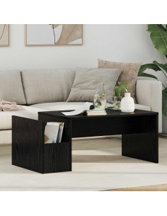 Tavolino da salotto Rovere Nero 90 x 45 x 35 cm