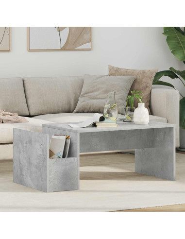 Tavolino da salotto Grigio cemento 90 x 45 x 35 cm