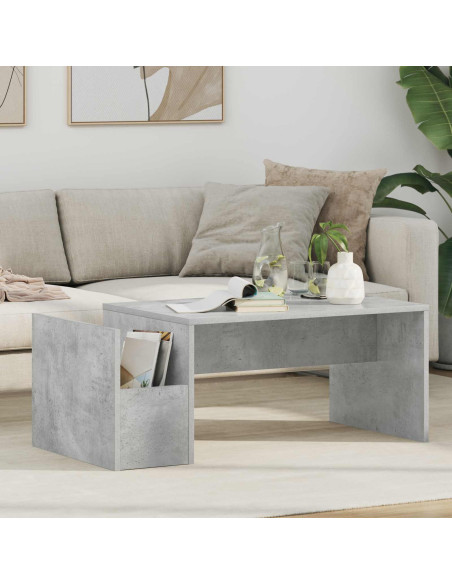 Tavolino da salotto Grigio cemento 90 x 45 x 35 cm