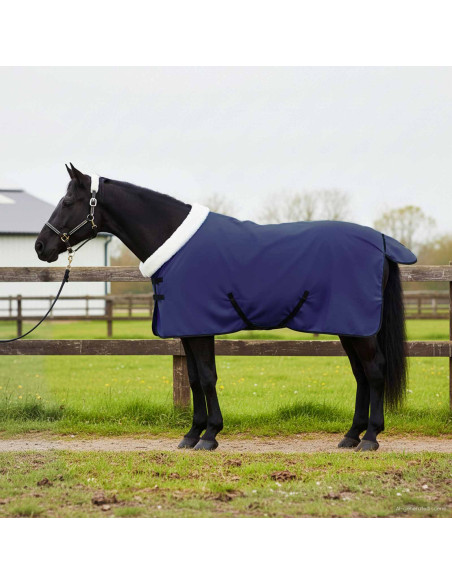 Coperta per Cavalli Blu navy 115 cm Felpa in pile