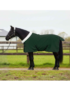Coperta per Cavalli Verde scuro completo 75 cm Felpa in pile