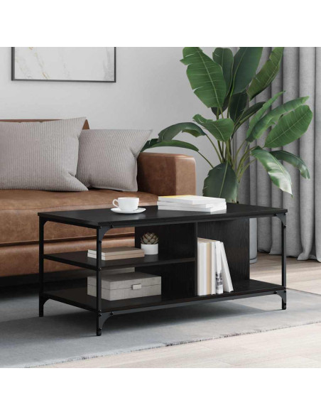 Tavolino da salotto Rovere Nero 100 x 50 x 45 cm