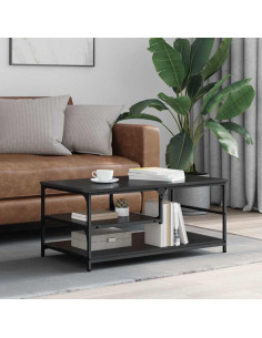 Tavolino da salotto Rovere Nero 90 x 49 x 40 cm