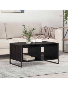 Tavolino da salotto Rovere Nero 80 x 50 x 40 cm