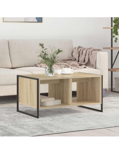 Tavolino da salotto Sonoma 80 x 50 x 40 cm Legno multistrato