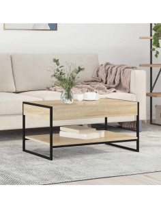 Tavolino da salotto Sonoma 80 x 50 x 40 cm Legno multistrato