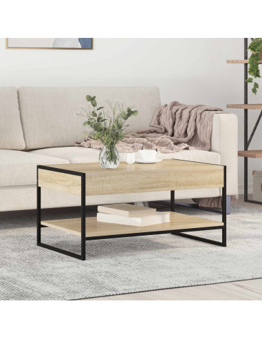 Tavolino da salotto Sonoma 80 x 50 x 40 cm Legno multistrato