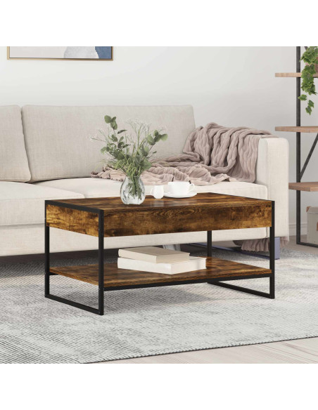 Tavolino da salotto Quercia Fumosa 80 x 50 x 40 cm