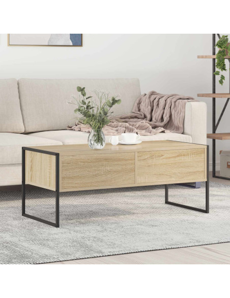 Tavolino da salotto Sonoma 100 x 46 x 40 cm Legno multistrato