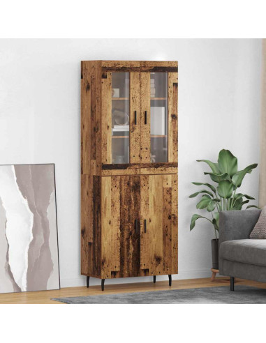 Credenza 2 pcs Legno vecchio Legno multistrato