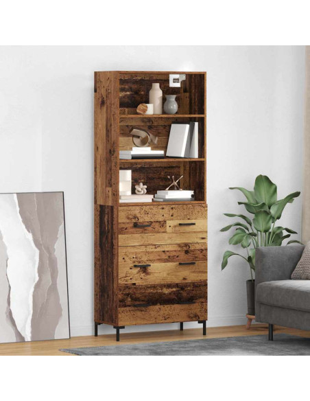 Credenza Legno vecchio 69,5 x 34 x 180 cm Legno multistrato