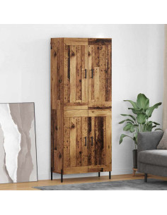 Credenza 2 pcs Legno vecchio Legno multistrato