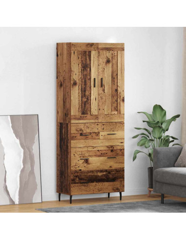 Credenza con cassetto 2 pcs Legno vecchio Legno multistrato