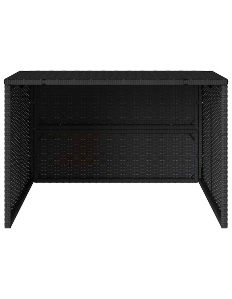 Garage per Robot Tosaerba Nero 86x90x52/57 cm in Polyrattan