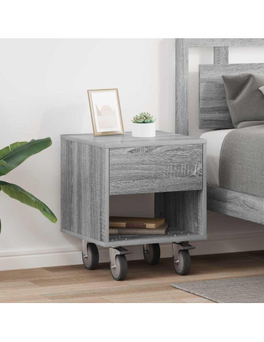 Comodino 2 pcs Grigio Sonoma 40,5 x 40 x 48 cm