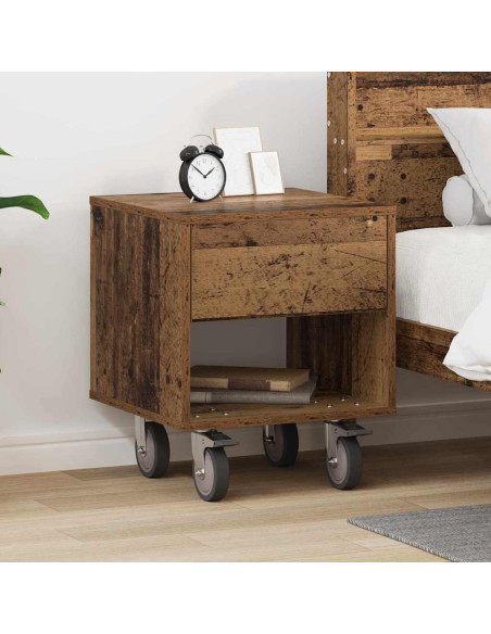 Comodino Legno vecchio 40,5 x 40 x 48 cm Legno multistrato