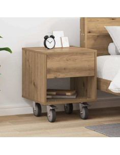 Comodino Rovere artigianale 40,5 x 40 x 48 cm Legno multistrato