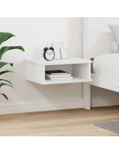 Comodino Bianco 40 x 31 x 15 cm Legno multistrato