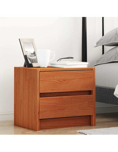Comodini 2 pcs Marrone cerato 40 x 30.5 x 35.5 cm Legno di pino