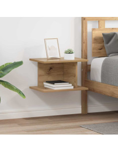 Comodino 2 pcs Rovere artigianale 40 x 30 x 25 cm