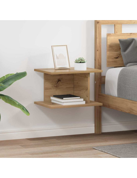 Comodino 2 pcs Rovere artigianale 40 x 30 x 25 cm