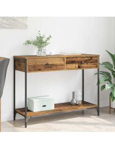 Tavolo consolle con cassetto Legno vecchio 100 x 34,5 x 75 cm