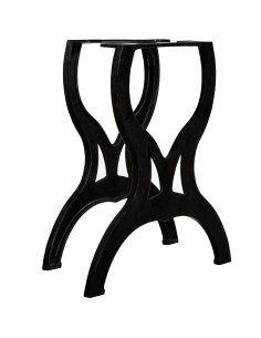 Gambe per Tavolo da Pranzo 2 pz a Forma di X in Ghisa