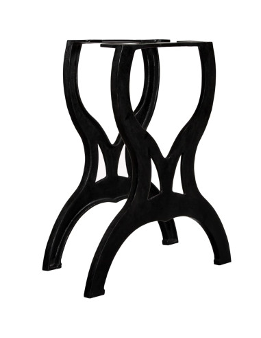 Gambe per Tavolo da Pranzo 2 pz a Forma di X in Ghisa
