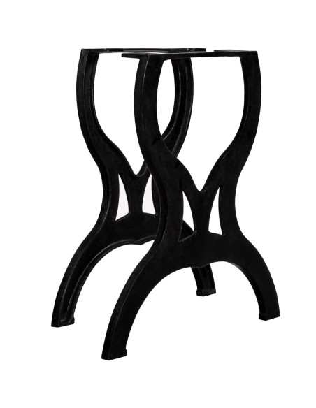 Gambe per Tavolo da Pranzo 2 pz a Forma di X in Ghisa