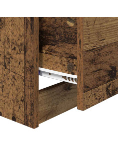 Armadio da Notte con cassetto Legno vecchio 40 x 40 x 63 cm