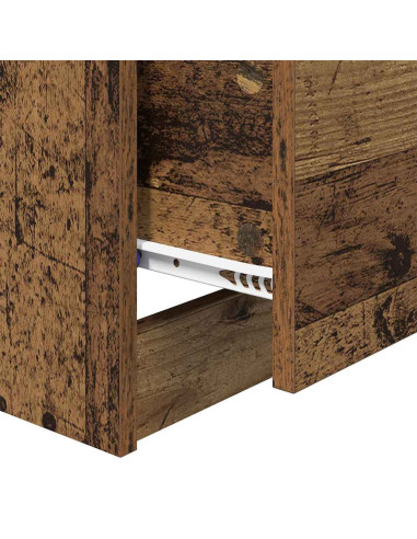 Armadio da Notte con cassetto Legno vecchio 40 x 40 x 63 cm