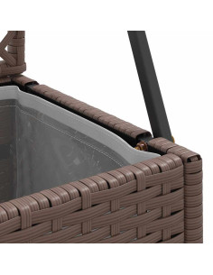 Vaso da giardino Marrone 70 x 30 x 135 cm Metallo