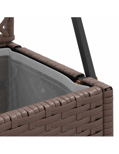 Vaso da giardino Marrone 70 x 30 x 135 cm Metallo