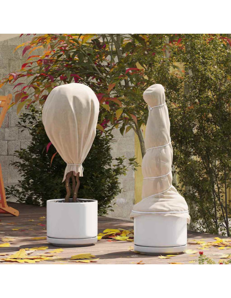 Fleece per Piante di Protezione dal Gelo Beige 20 x 1,6 m