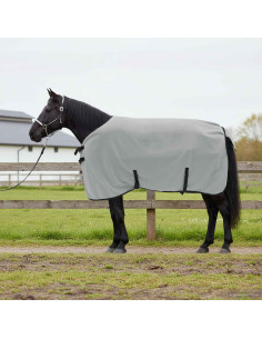 Coperta per Cavalli Grigio chiaro e rosa completo Poliestere