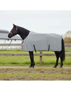 Coperta per Cavalli Grigio chiaro e rosa completo Poliestere