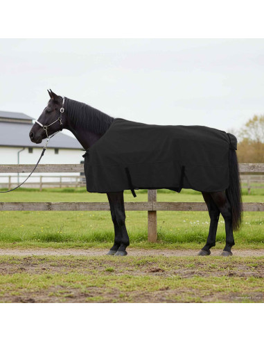 Coperta per Cavalli Nero Poliestere