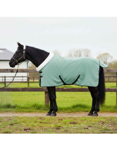 Coperta per Cavalli Verde scuro completo 75 cm Felpa in pile