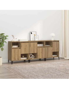 Sideboards 3 pcs Rovere artigianale 60 x 35 x 70 cm