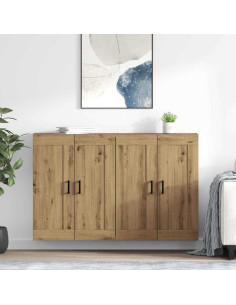 Mobile a muro 2 pcs Rovere artigianale 69,5 x 34 x 90 cm