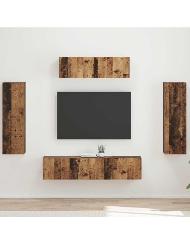 Mobile TV 5 pcs Legno vecchio