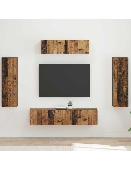 Mobile TV 5 pcs Legno vecchio