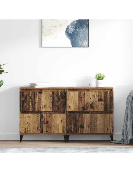 Sideboards 2 pcs Legno vecchio 60 x 35 x 70 cm